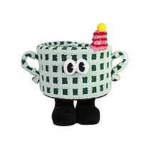 Кошик для іграшок плюшевий органайзер у дитячу кімнату м'який для речей та іграшок у дитяча, зелена, фото 3