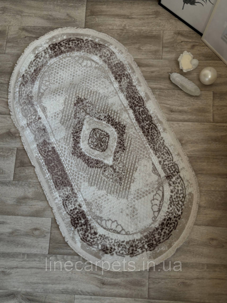 Классичний   овальний килим GRANADA C582B L.COFFEE-CREAM, фото 1