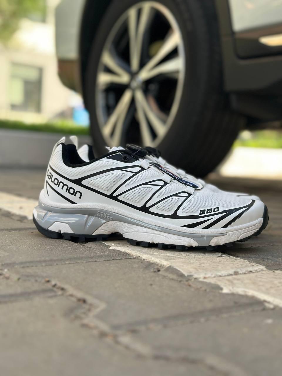Кросівки чоловічі білі Salomon XT-6 Lab White Black (18240)