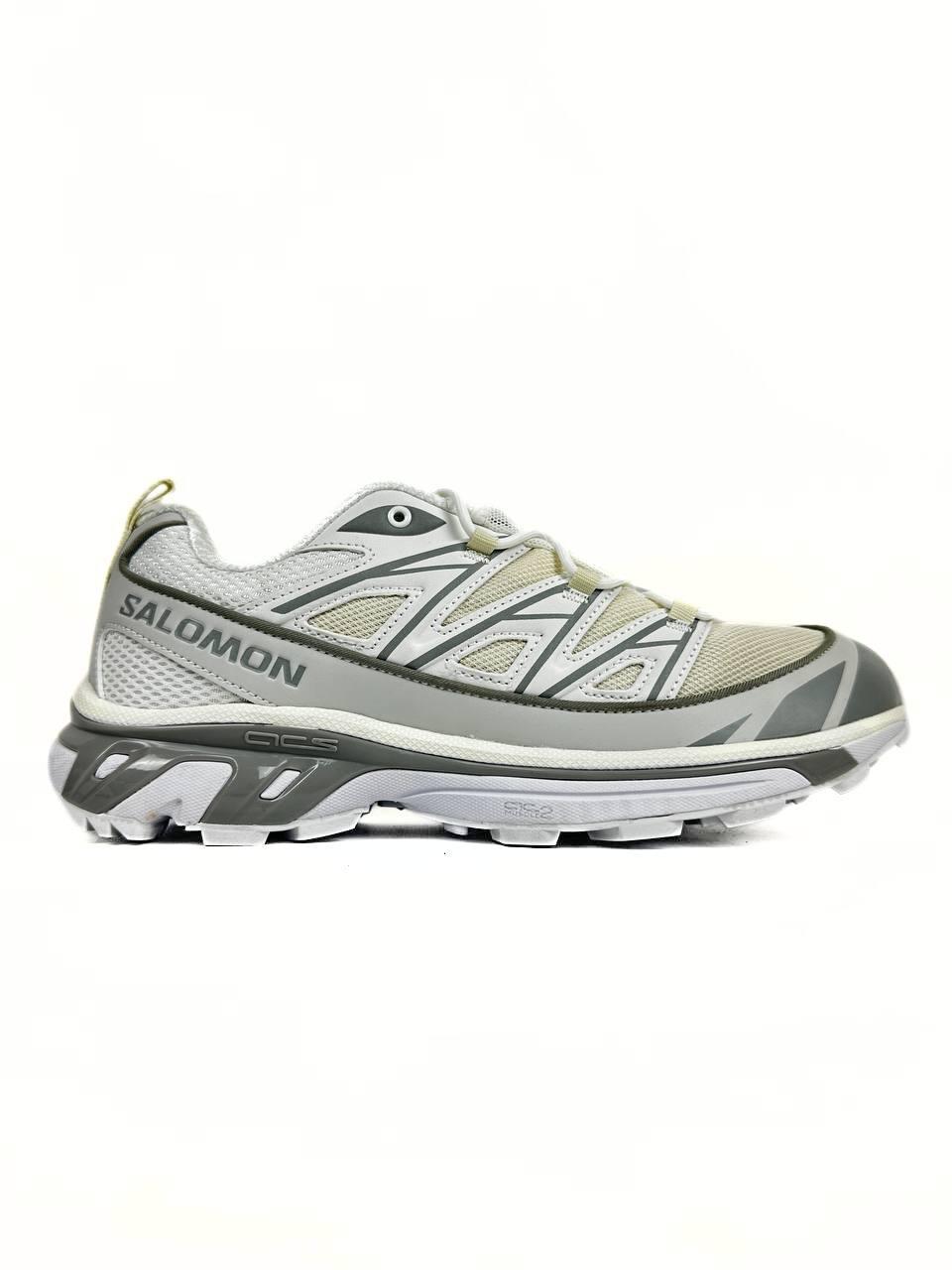 Кросівки чоловічі сірі Salomon XT-6 Adv White Grey (20718)