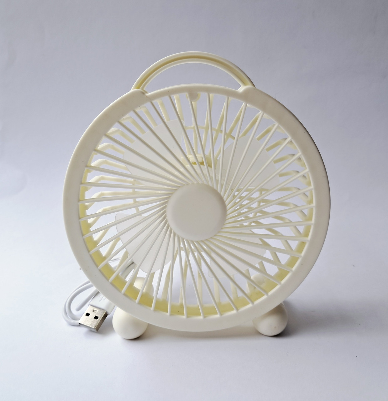 Настільний міні вентилятор від USB Fan F02 білий