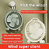 Настільний міні вентилятор від USB Fan F02 білий, фото 6