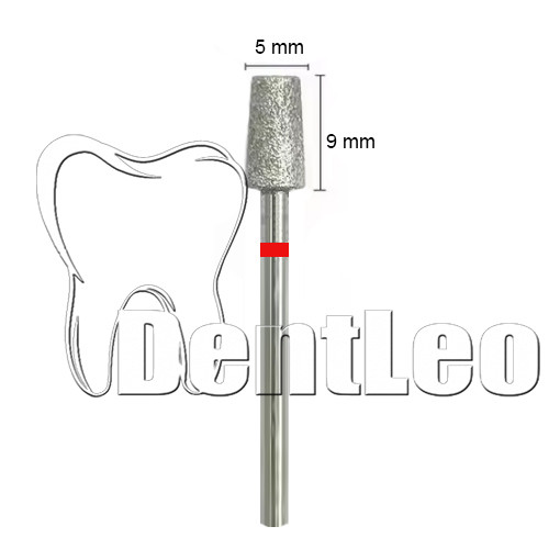 БОР АЛМАЗНИЙ ЧЕРВОНИЙ 5 ММ Х 9 ММ – К041