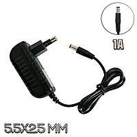 Мережевий адаптер Power Adapter LeLong "LE-0174" 12V 1А 5.5*2.5мм блок живлення для роутера, адаптер живлення