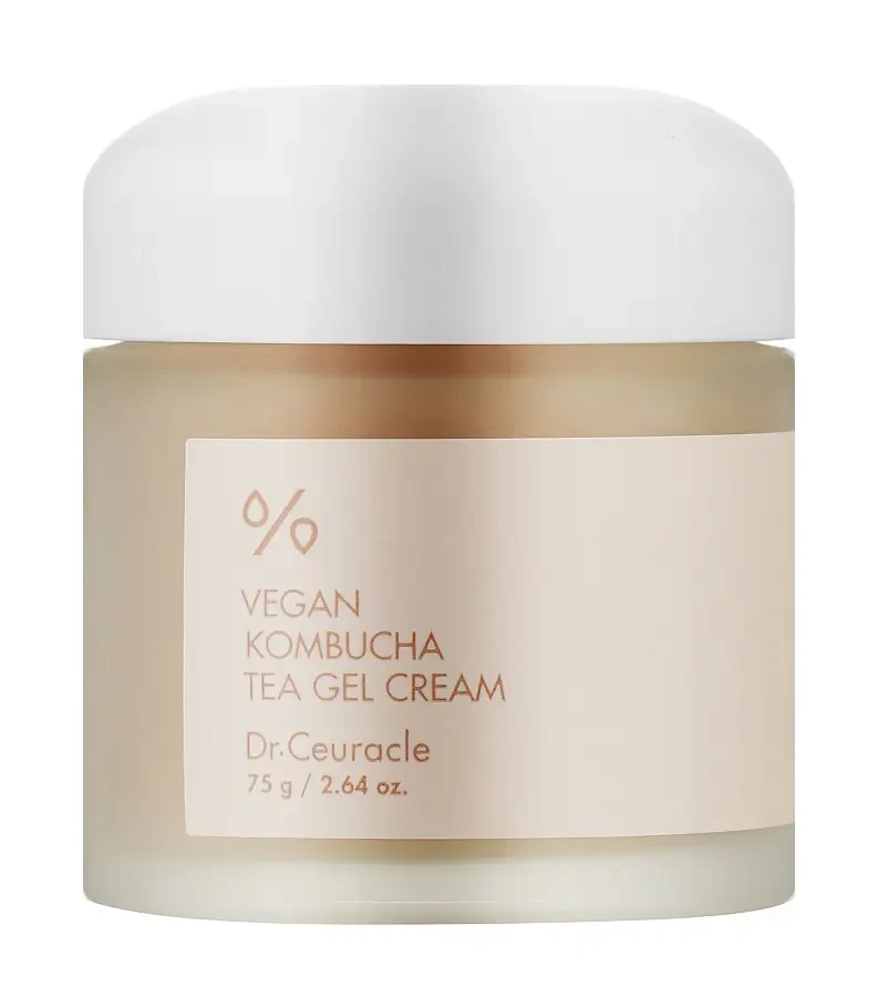 Веганський крем-гель з Комбучів Dr.Ceuracle Vegan Kombucha Tea Gel Cream 75 мл, фото 1