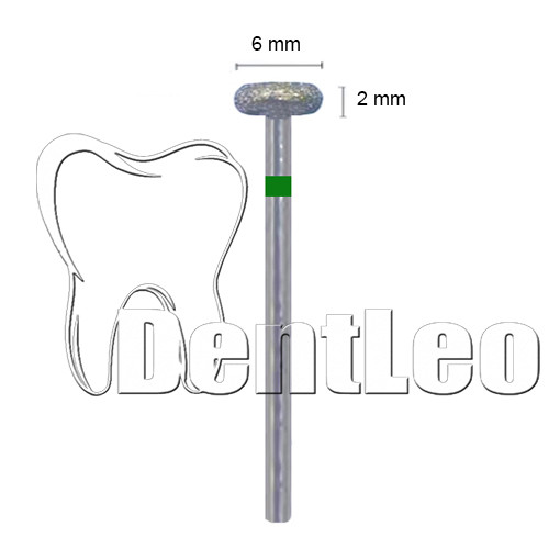 БОР АЛМАЗНИЙ ЗЕЛЕНИЙ 6 ММ Х 2.2 ММ – А030