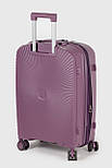 Середня пластикова валіза Tourist 605-2-PR фіолетова, фото 5