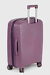Середня пластикова валіза Tourist 605-2-PR фіолетова, фото 4