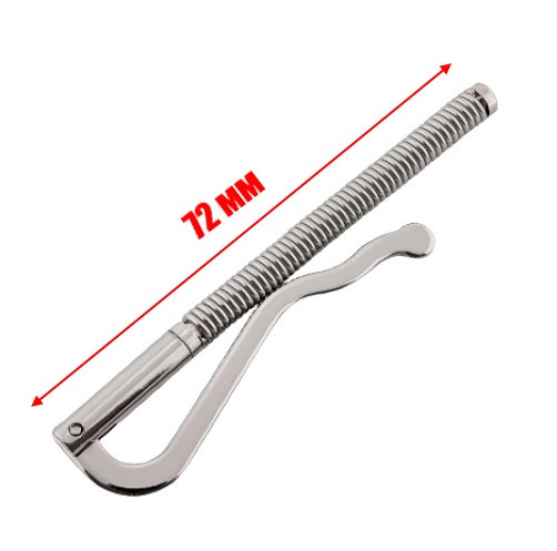 Металевий затискач для грошей/світлий нікель/1400