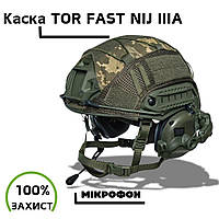 Каска з навушниками Earmor M32 з мікрофоном Каска TOR D Team Wendy Тактичний шолом Fast TOR Каска тактична