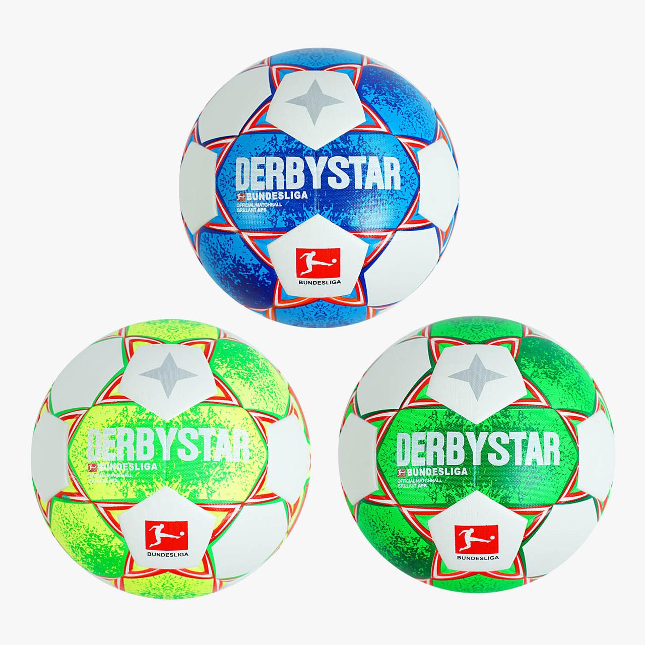 М'яч футбольний термоклеєний Derbystar FB-64687 №5 вага 400-420 грам