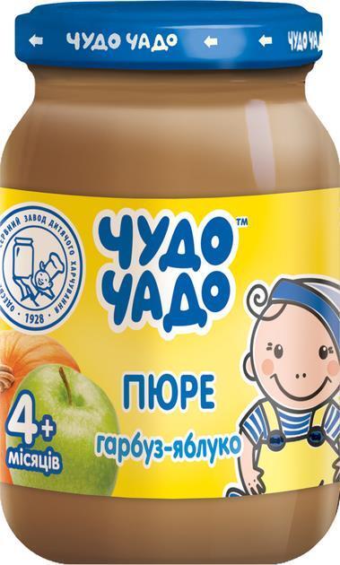 Пюре фруктово-овочеве Чудо-Чадо З гарбуза та яблук від 4 місяців, 170г., фото 1