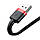 Кабель Baseus Cafule USB - Lightning 2.4A/1m (CALKLF-B19) (Black-Red), фото 3