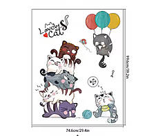 Вінілові наклейка Коти - цар гори (лист 60 х 90 см) Б442-11, фото 2