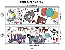 Вінілові наклейка Коти - цар гори (лист 60 х 90 см) Б442-11, фото 3