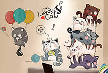 Вінілові наклейка Коти - цар гори (лист 60 х 90 см) Б442-11, фото 4