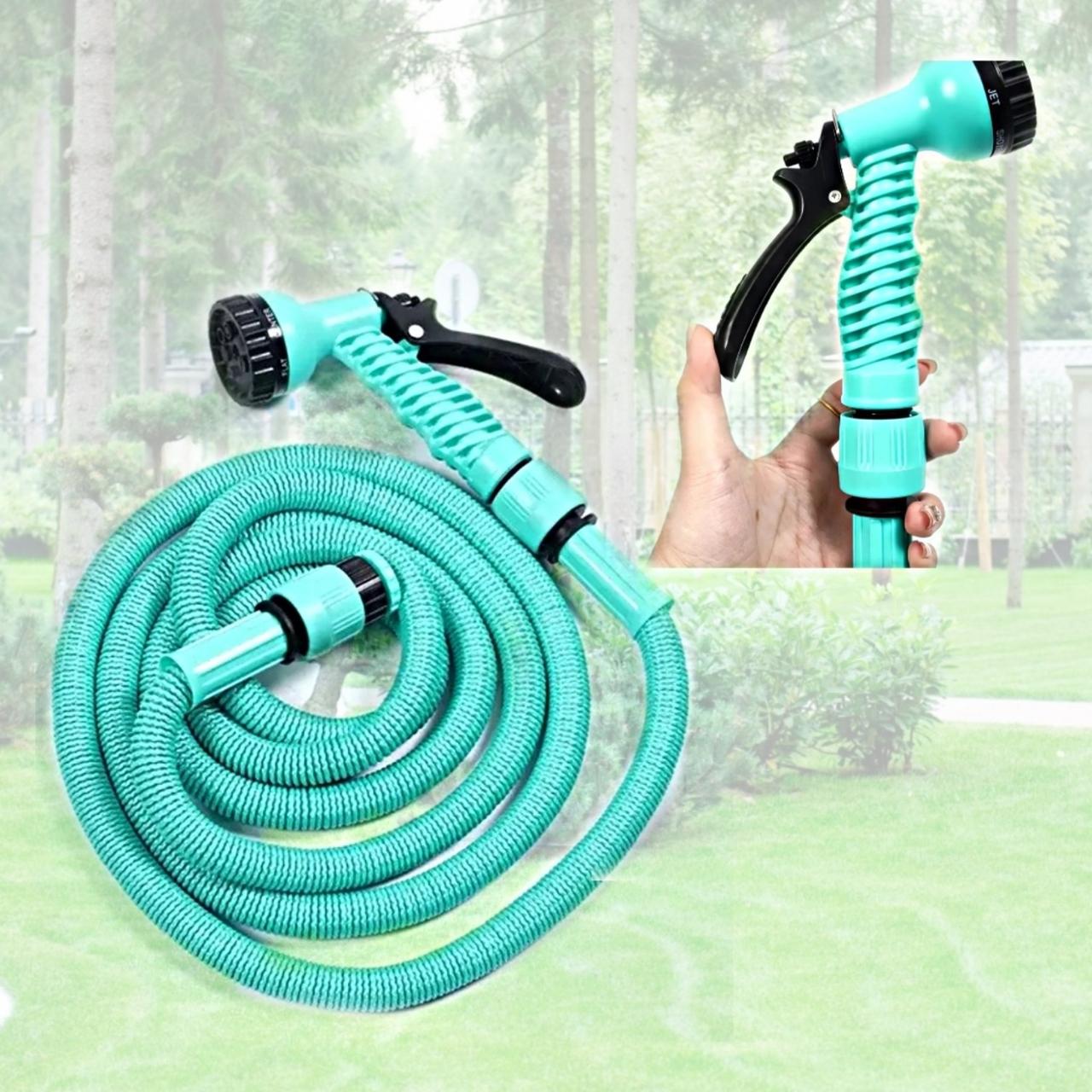 Шланг 22,5 м садовий поливальний розтягувальний з розпилювачем EXPANDABLE GARDEN HOSE