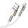 Кабель Baseus Cafule Metal USB - Lightning 2.4A/2m (CALJK-B02) (White), фото 4