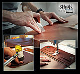 Маленька Косметичка шкіряна жіноча з тисненням Сонечко Манлада червона Пенал шкіряний, фото 9