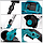 Газонокосарка з колесами Makita UR100DW (24V, 4AH), Два АКБ. Тример для трави, фото 9