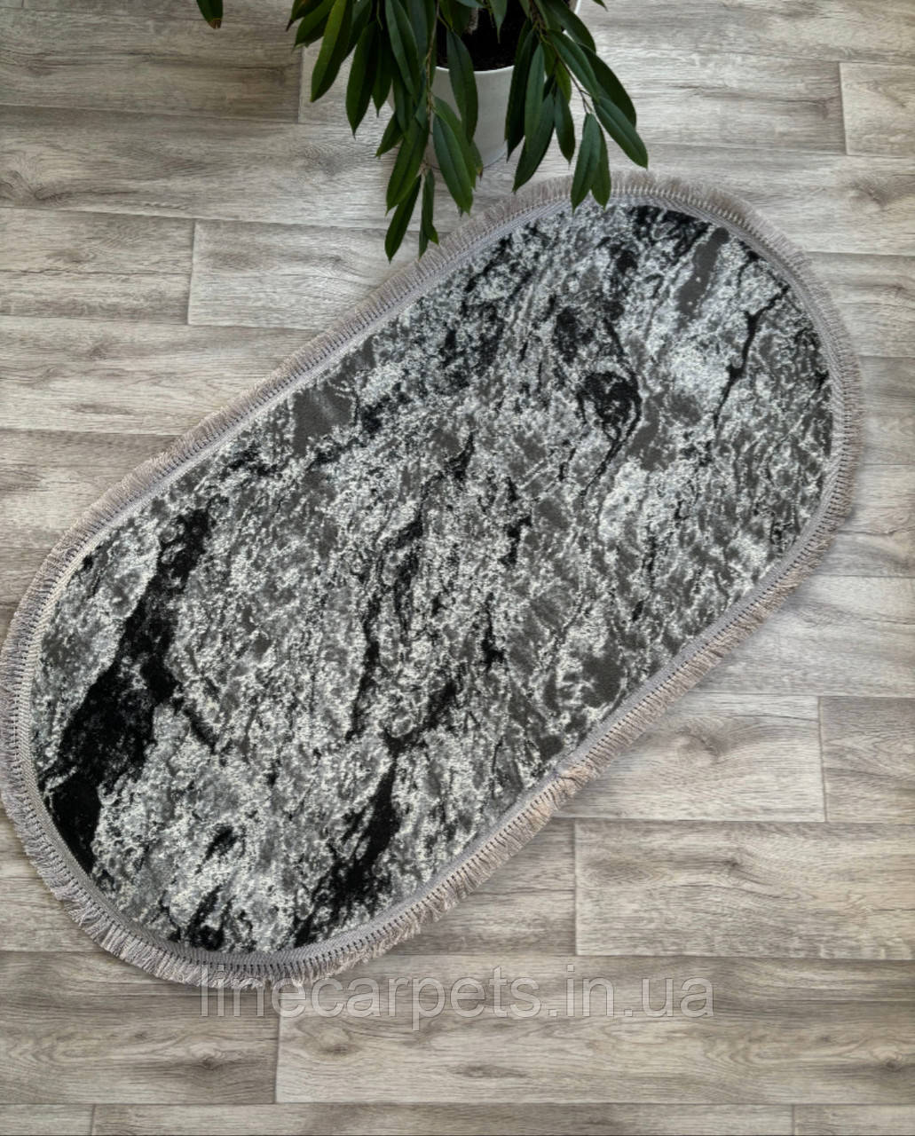 Сучасний килим овал LEVADO 09045A L.GREY/L.GREY