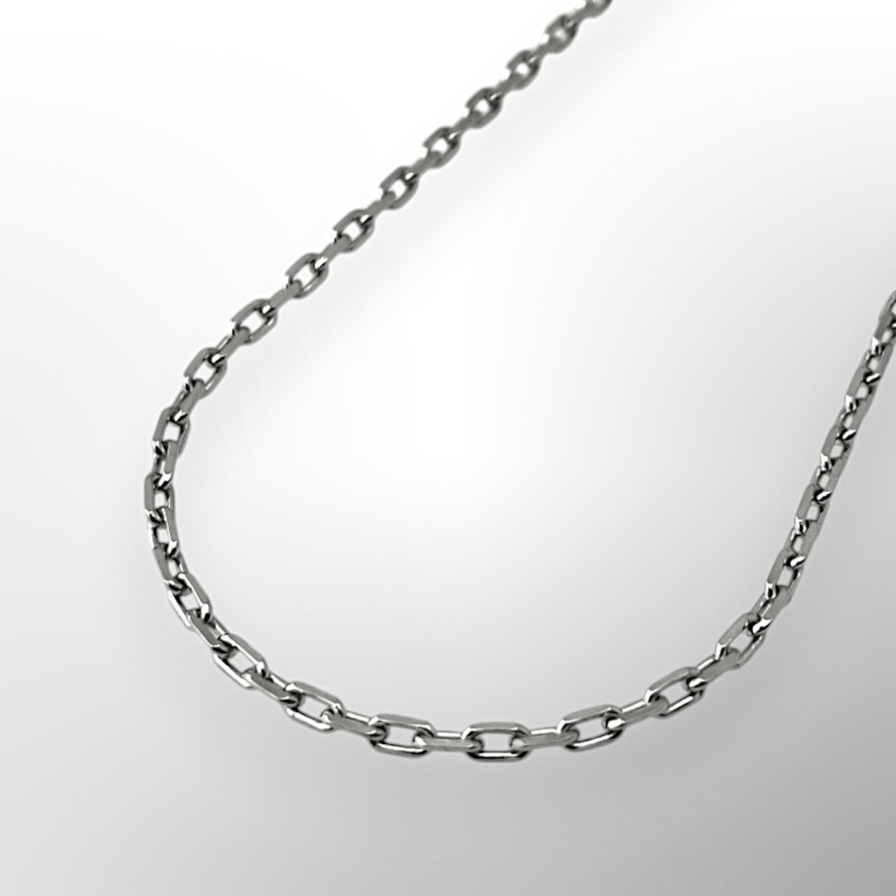 Срібний ланцюжок 925 проби Еліс з якірним плетінням, покритий родієм, 6 г, 55 см, фото 1