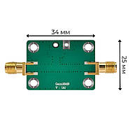 Понад широкосмуговий RF підсилювач сигналу 5-6000 МГц 20 дБ з роз'ємом SMA Female, LNA малошумящий PCB модуль, фото 7