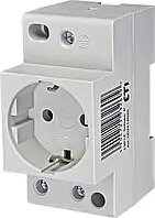Розетка на DIN-рейку t-2P+Z Schuko (P), ETI