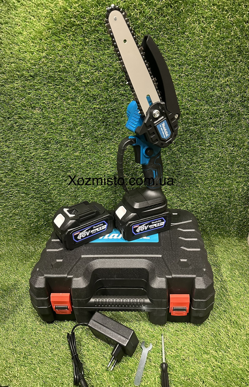 Акумуляторна міні ланцюгова пила Makita DUC 160Z 48 V 6 AH шина 15 см акумуляторний гілкоріз макіту