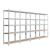 Стеллаж LEOBRO 180 х 360 х 40 см, 175кг/полка, 5 полок (LB-R175-GALX4) (mrk)