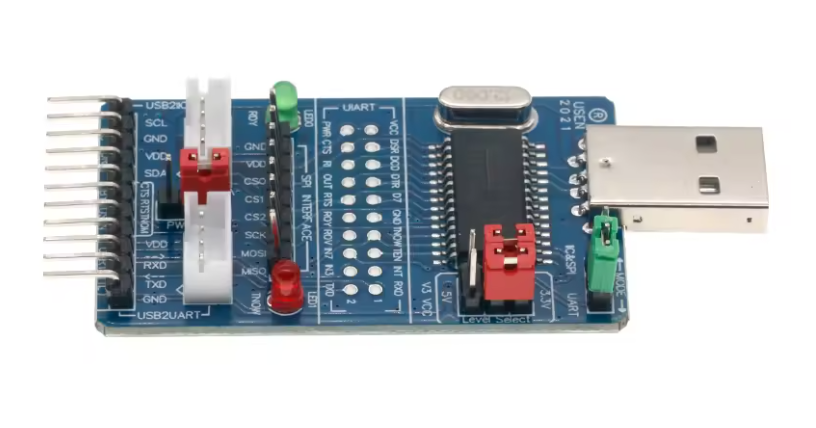 Конвертер інтерфейсу CH341A USB до SPI I2C IIC UART TTL ISP, конвертер для послідовного налагодження RS232 RS485