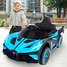 Дитячий електричний акумуляторний іграшковий електромобіль для катання AM-337 Блакитний (360T)