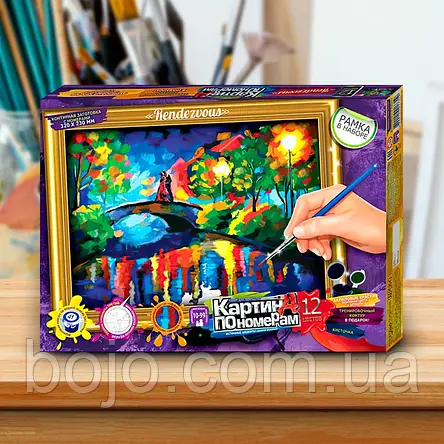 Картина 32х23 см за номерами + рамка Danko Toys Rendezvous (IGR24), фото 1