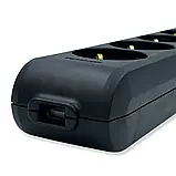 Колодка для подовжувача 5 розеток із заземленням чорна Panasonic X-tendia, фото 4