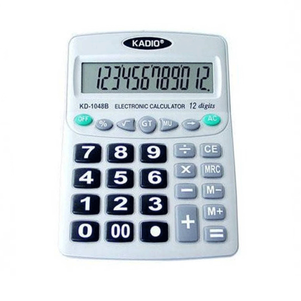 Калькулятор  Kadio KD-1048 B настільний  бухгалтерский, фото 1