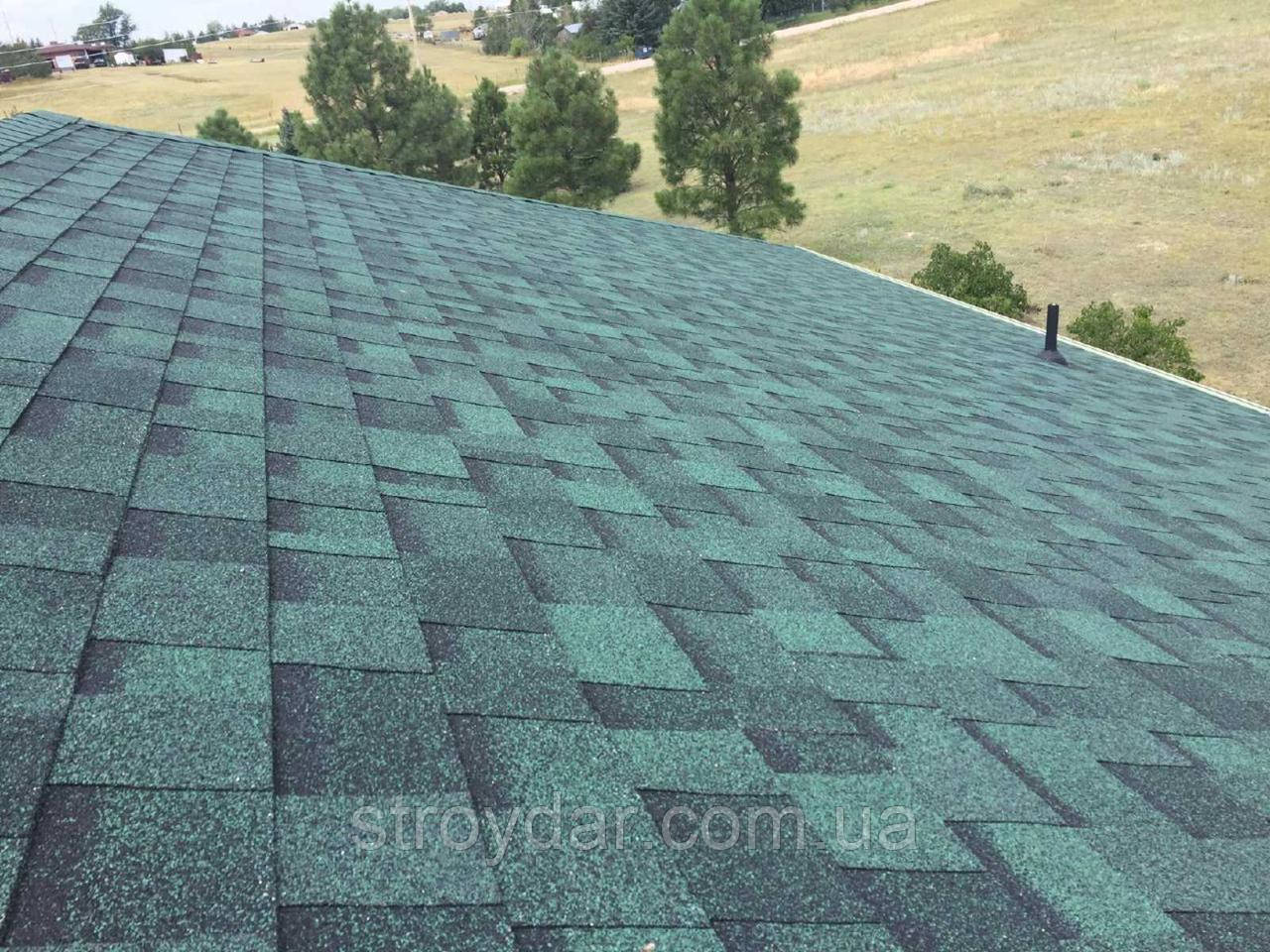 Ламінована бітумна черепиця Owens Corning TRUDEFINITION™ DURATION AR Chateau Green