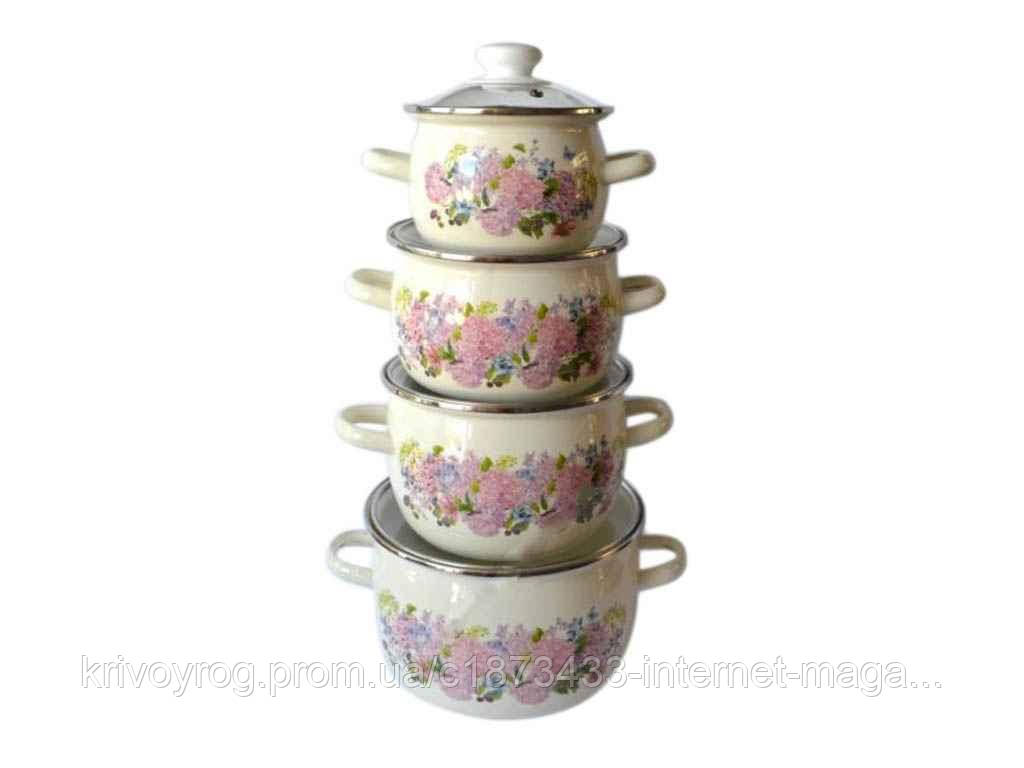 Набір ем. посуду 4-х предм. №6929 Анабель молочна ТМ IDILIA, фото 1