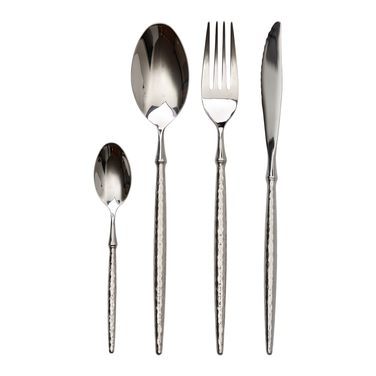 Набір столових приборів срібло 6 персон 24 шт ложки виделки ножі Lugi, комплект столового посуду сервірувальні прилади кухня, фото 1