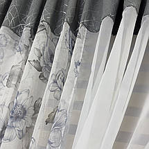 Фіранка на кухню №465 графіт, фото 3