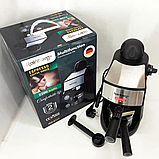 Кавомашина Rainberg кавоварка ріжкова з капучинатором 2200W espresso капучинатор кавоварка, фото 6