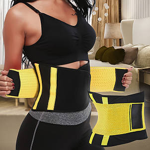 Стягуючий пояс для схуднення на липучці Hot Shapers Belt Power Жовтий S, фото 1
