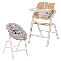 Стільчик шезлонг 2в1 Carrello Combi (Каррелло Комбі) CRL-9505 Cream White (бежевий колір)