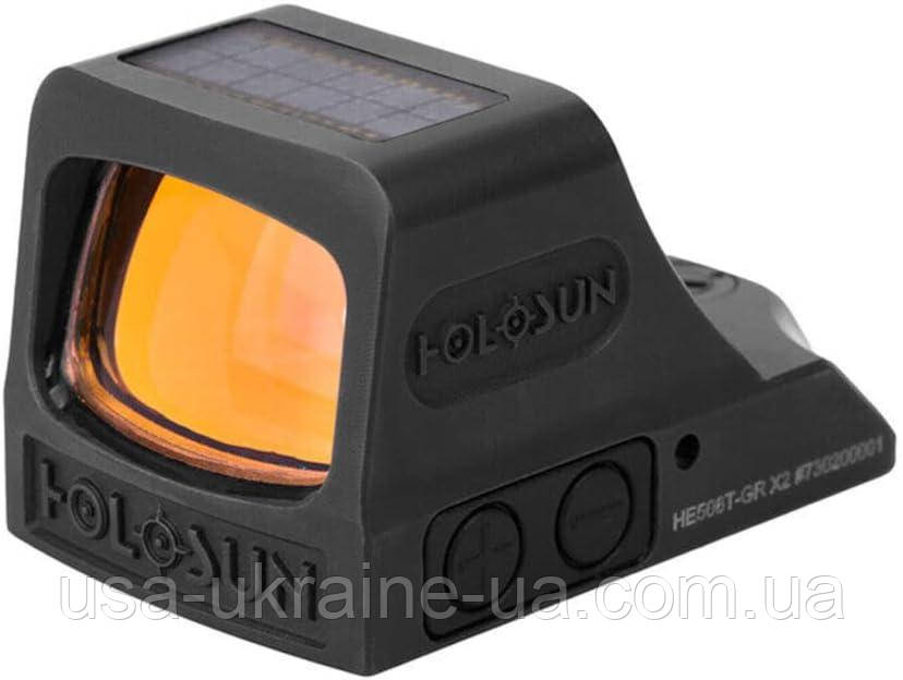 Коліматор HOLOSUN HE508T X2 Green 2 MOA Dot & 32 MOA Circle (HE508T-GR X2), фото 1