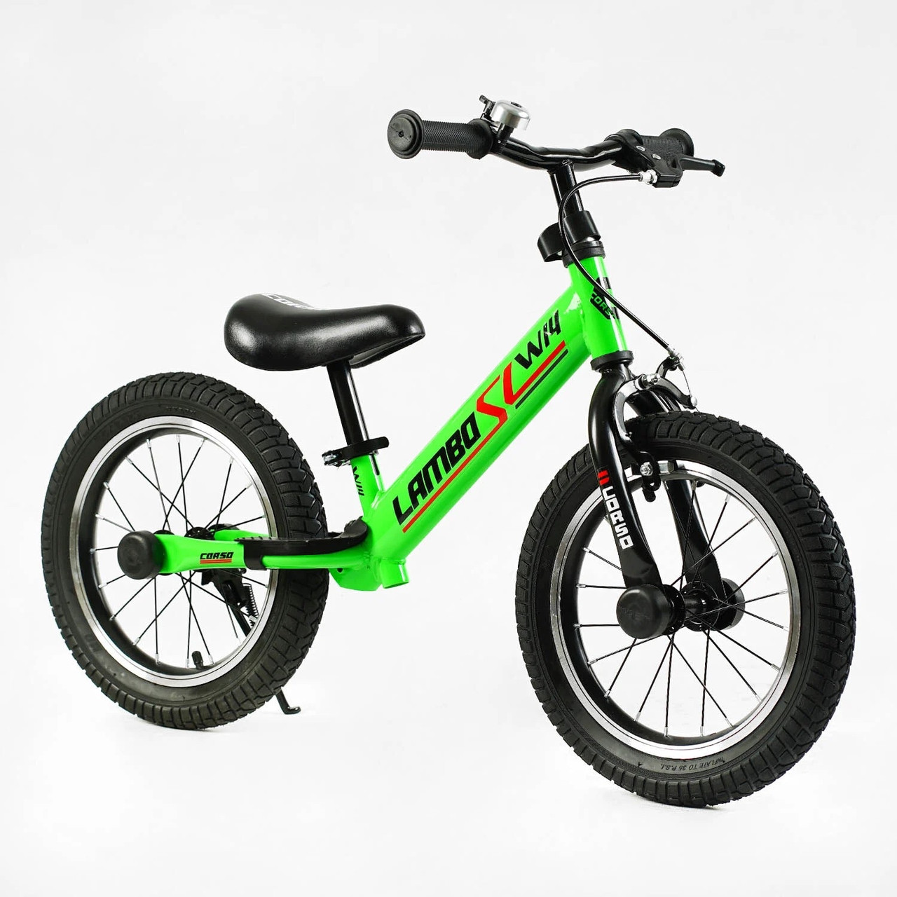 Біговел Corso Lambo колеса 14 дюймів, сталева рама 14700, green, фото 1