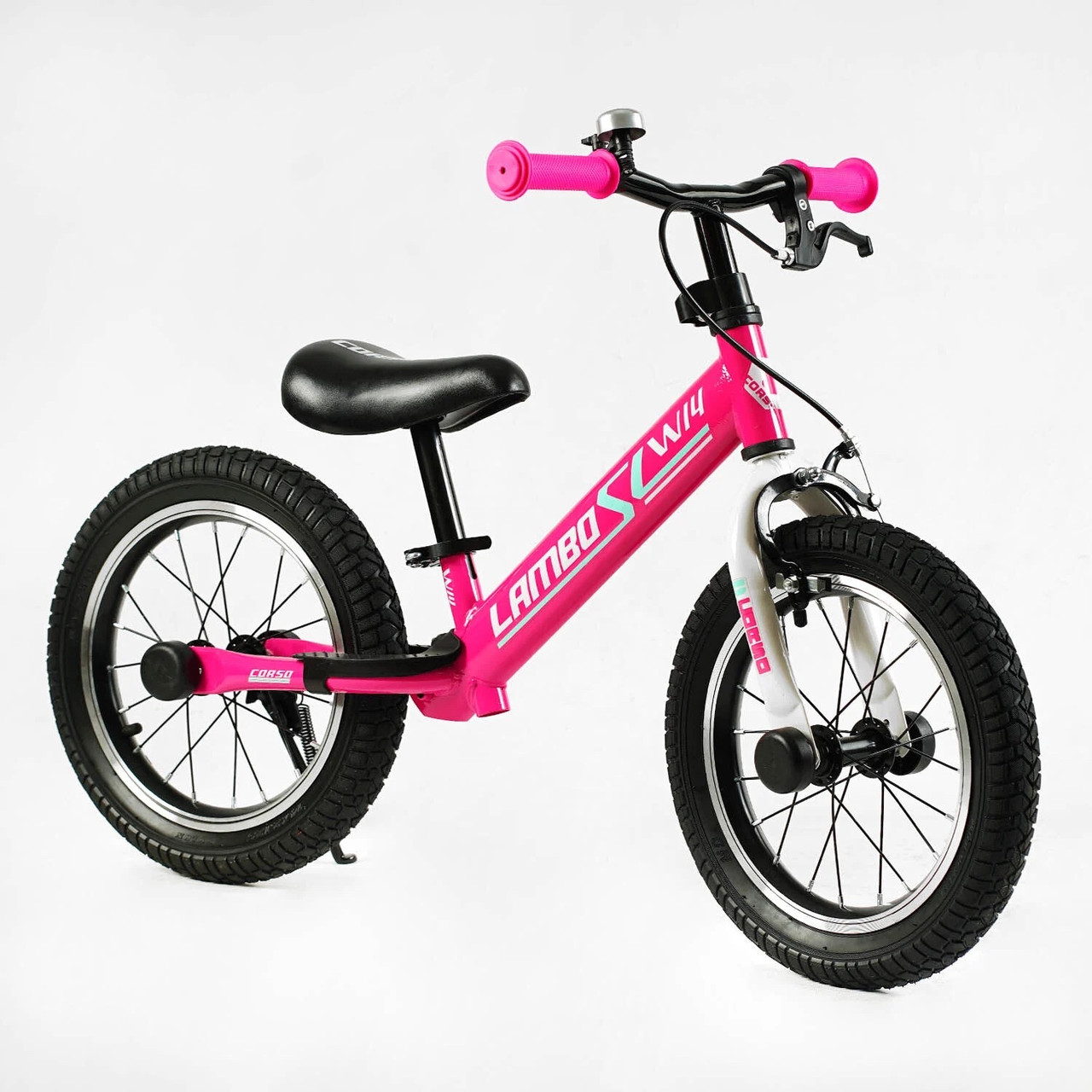 Біговел Corso Lambo колеса 14 дюймів, сталева рама 14962, pink, фото 1