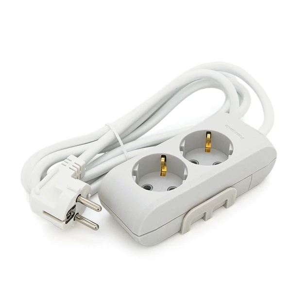 Подовжувач 5 метрів із заземленням Panasonic X-tendia 2 гнізда, фото 1