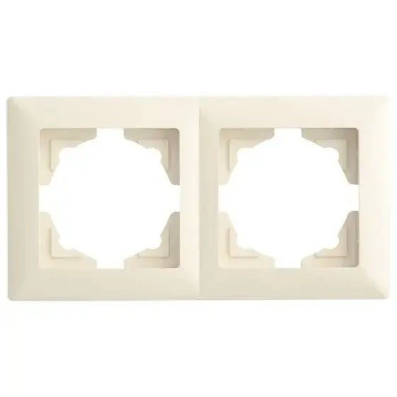 Рамка 2-місцева горизонтальна VISAGE КРЕМ (арт. VS 28 12 141), фото 1