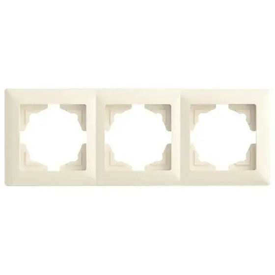 Рамка 3- місцева горизонтальна VISAGE КРЕМ (арт. VS 28 12 143), фото 1