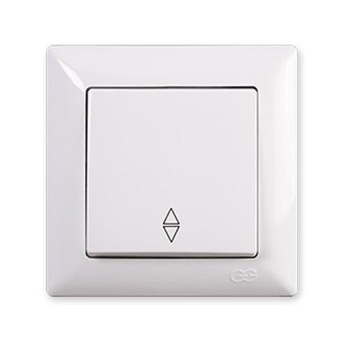 Вимикач 1кл. коридор VISAGE БІЛИЙ (арт. VS 28 11 107), фото 1