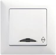 Вимикач 1кл. коридор з подс VISAGE БІЛИЙ (арт. VS 28 11 108), фото 1